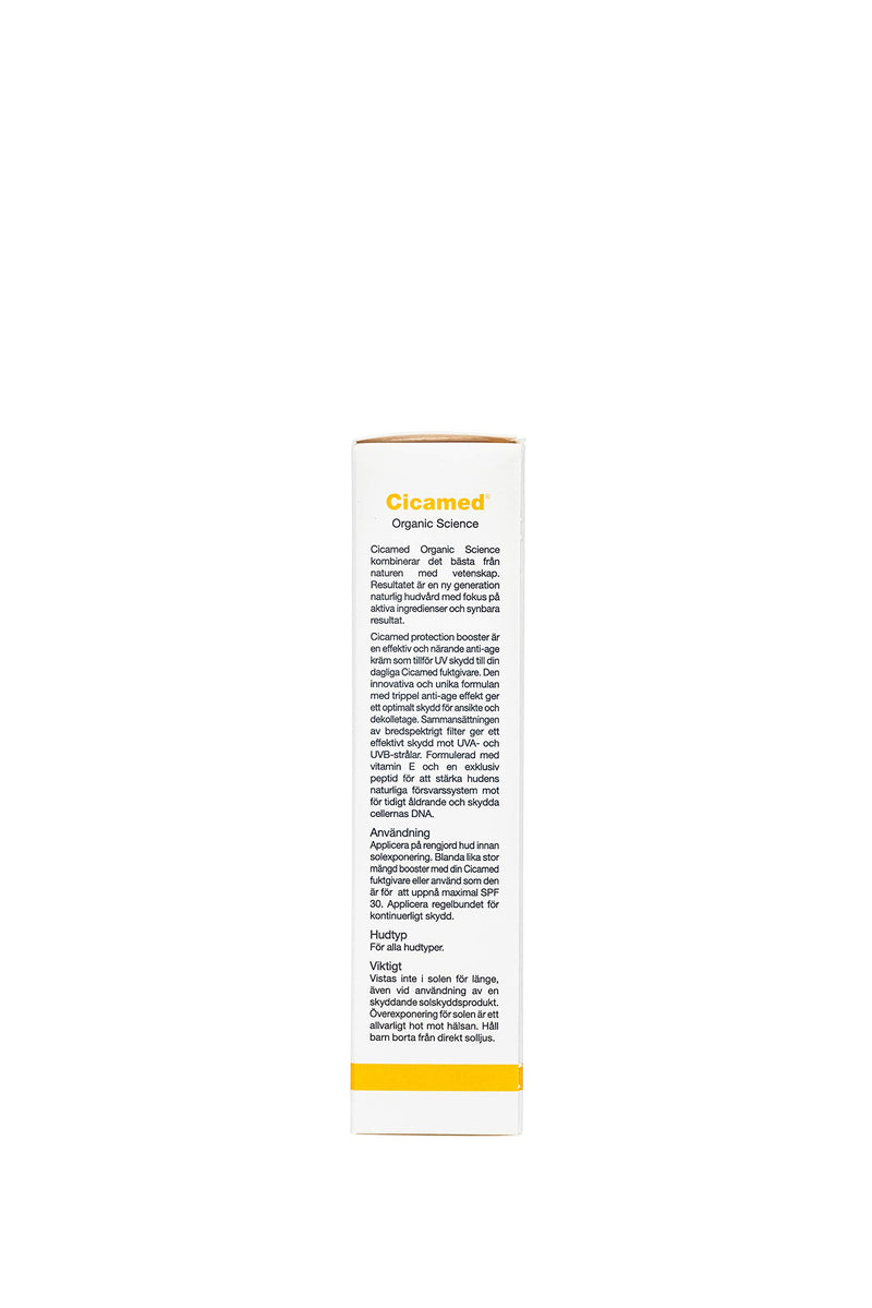 Cicamed Organic Science SPF Booster 30+ Facial Protection UVA/UVB, Anti Pollution Anti-Aging Sunscreen - BeesActive Australia