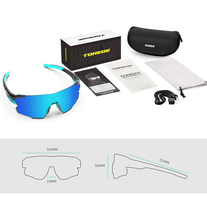 Sports Sunglasses for Men,Polarized Sunglasses for Women,Sports Sunglasses for Cycling Hiking Fishing Golf Running TR71 C1 - BeesActive Australia