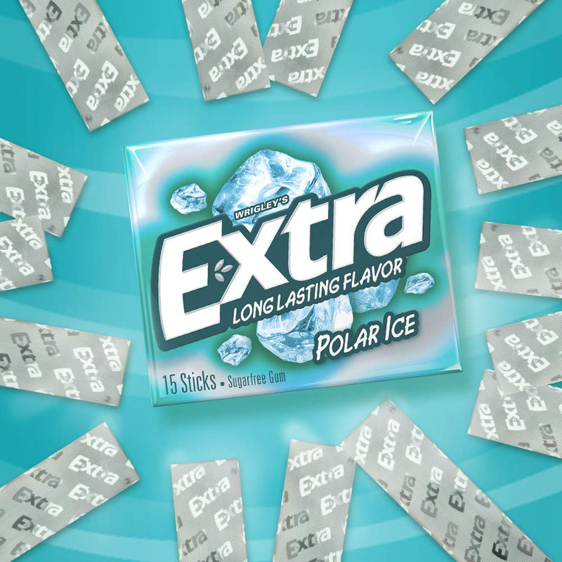 Wrigley's Polar Ice Gum - 10/15 ct. packs 150 Count (Pack of 10) - BeesActive Australia