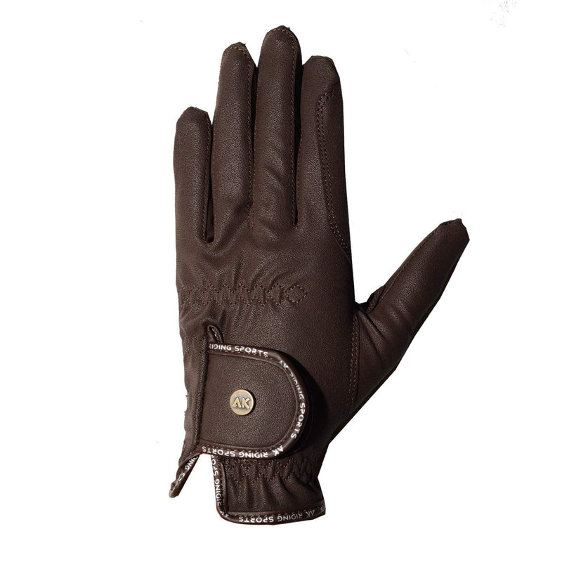 AK Light Grip Horse Riding Gloves for Competition & for Dressage AKRS-6133 (L, Brown) - BeesActive Australia