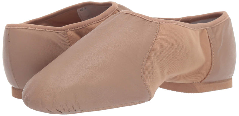 [AUSTRALIA] - Bloch Dance Women's Neo-Flex Leather and Neoprene Slip On Split Sole Jazz Shoe 8.5 Tan 