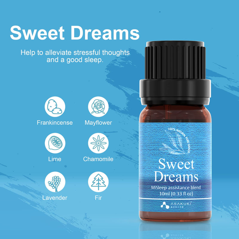 ASAKUKI Essential Oils Set, Aromatherapy Diffuser Oils Blends, 100% Natural Fragrance Essential Oils for Stress Relief, Sleep Better & Feel Good, The Little Box of Cozy Gift Set 3x10mL 3-pack Cozy Set With Gift Box - BeesActive Australia