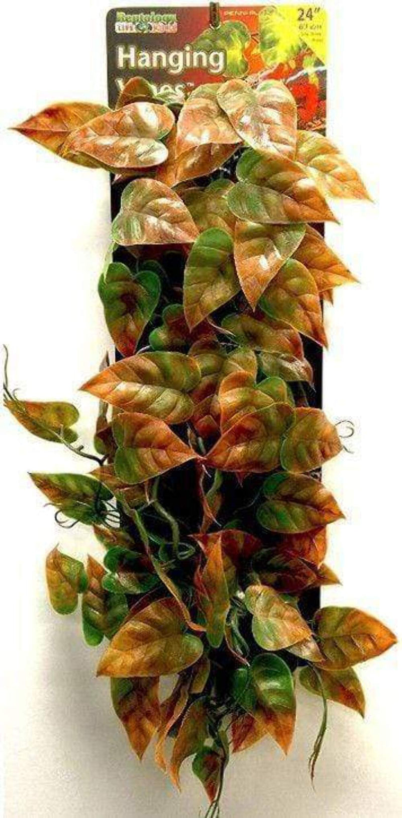 Penn-Plax Reptology Climber Vine Reptile Terrarium Plant Habitat Decor Green & Orange - BeesActive Australia