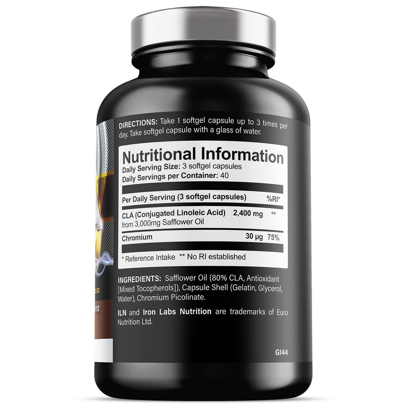 CLA Supplement Softgels - 3000mg per Serving with 80% Active Isomers for 2400mg Active CLA - CLA Softgel Capsules with Conjugated Linoleic Acid - Suitable for Men and Women (120 CLA Capsules) 120 Count (Pack of 1) - BeesActive Australia