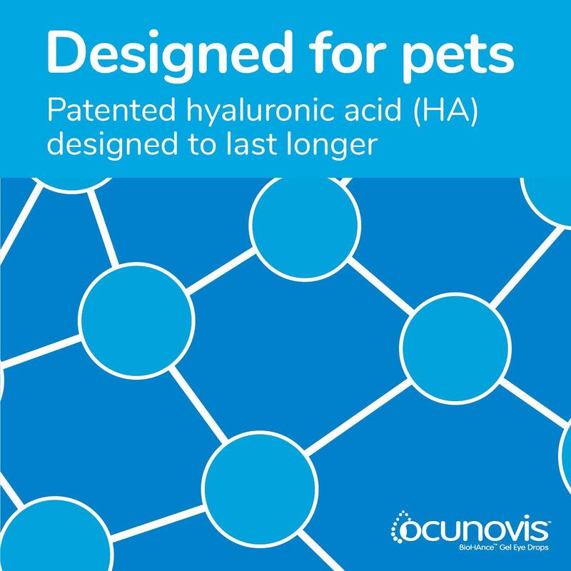 Ocunovis BioHAnce Gel Eye Lube Drops for Dogs and Cats (Pack of 3) - BeesActive Australia