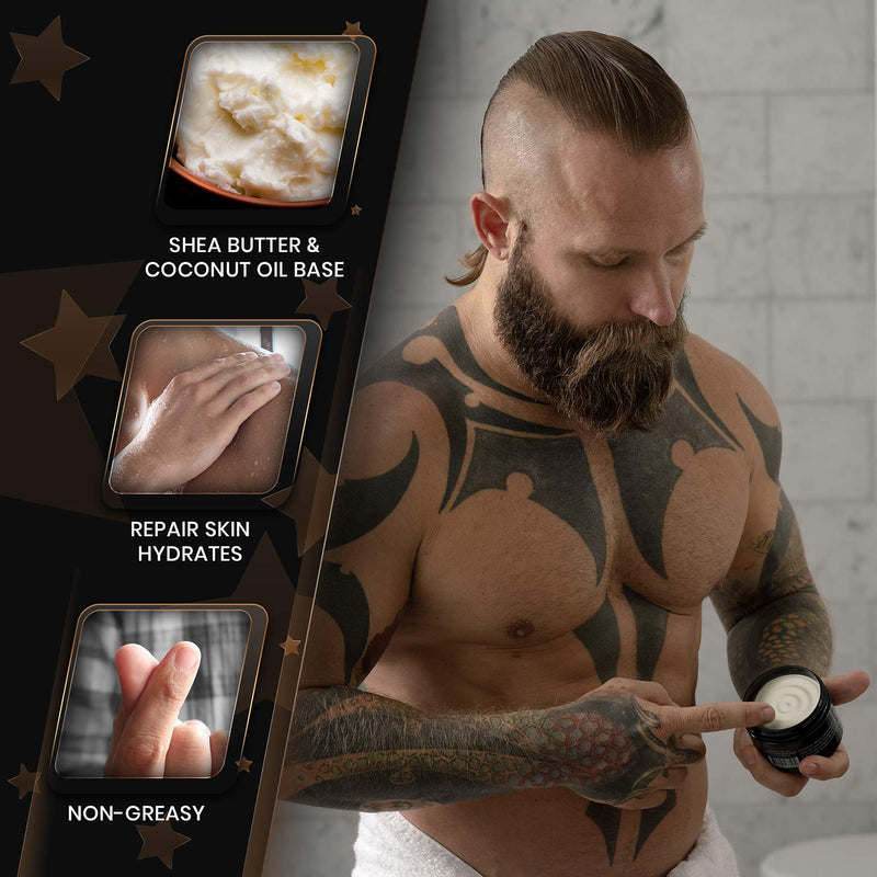 Bossman Colotion - 2 in 1 Men's Lotion and Cologne - Moisturizer and Hydrating Scented Body Lotion - Beard Softener Cream for Men (Royal Oud) Royal Oud - BeesActive Australia