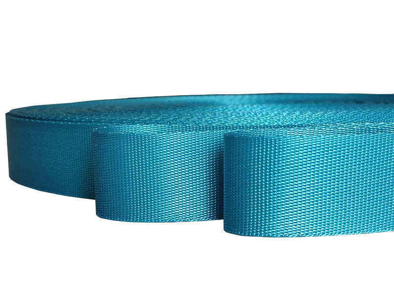 Yo-Yo2015 Nylon Webbing 1 Inch 30 Yards Durable Flat Nylon Webbing Strap for Backpack,Cargo Strap,Pet Leash or Collar,Gardening,Craft Lake Blue 15024 1 Inch--15 Yards - BeesActive Australia