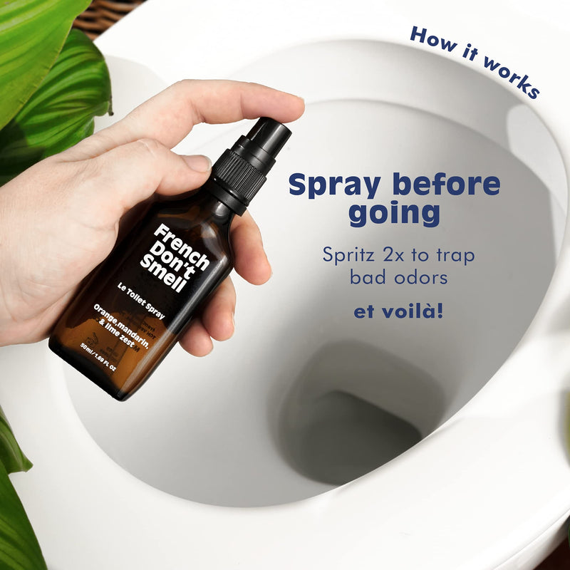 Toilet Spray for Poop – Travel Size (2 x 0.34oz) – All scents – Made in France, Bathroom Odor Eliminator, Poo Spray, Toilet Spray For Daily Use, Easy To Carry – French Don’t Smell 0.34 Fl Oz (Pack of 2) - BeesActive Australia