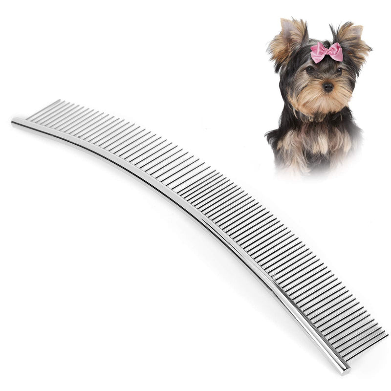 cersalt Pet Grooming Opening Knot Comb Curved Comb Pets Dogs Combs, Removal Brush Knot Comb Puppy for Pets Dogs Grooming Half thin and half dense, curved comb - BeesActive Australia