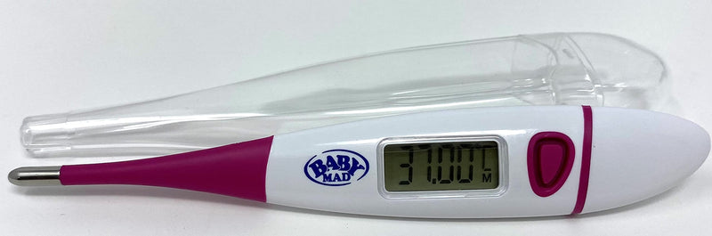 Basal Body Temperature Thermometer - Digital Switchable Centigrade to Fahrenheit - BBT Chart - Storage Case - BeesActive Australia