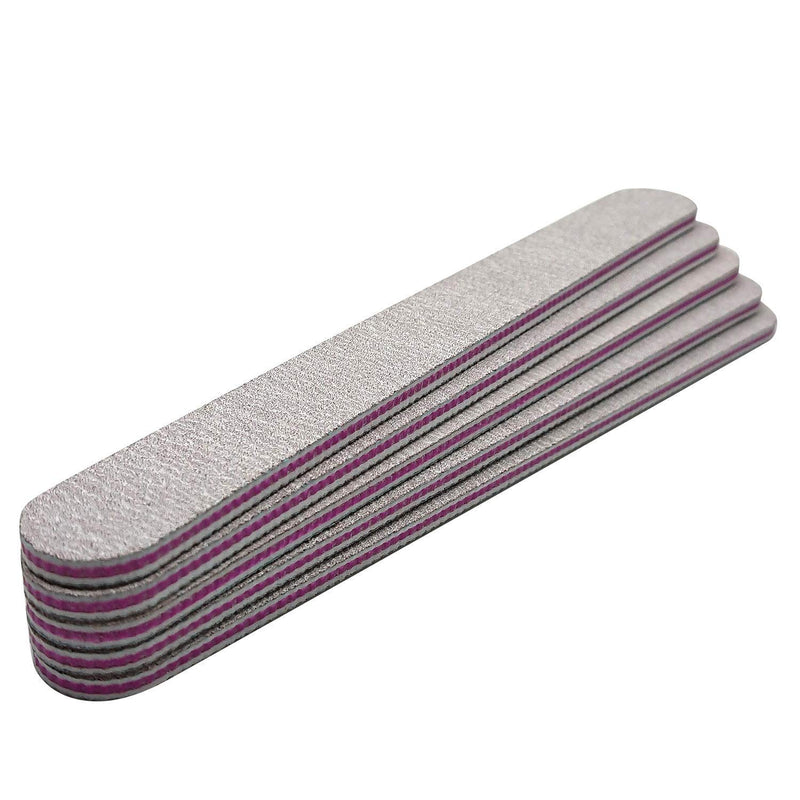 Hulless Nail Files 25 Pcs Double Sided Emery Board 100/180 Grit Nail Buffering Files for Home and Salon Use 6.9 Inch. - BeesActive Australia