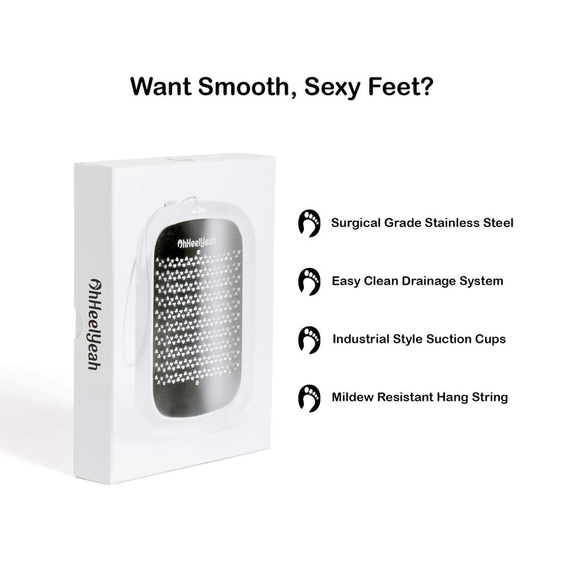 OhHeelYeah Premium Foot File Pedicure Kit and Callus Remover for Feet. Best Foot Scrubber for Cracked Heels and Foot Rasp Dead Skin Remover with Surgical Grade Stainless Steel File for Foot Care. - BeesActive Australia