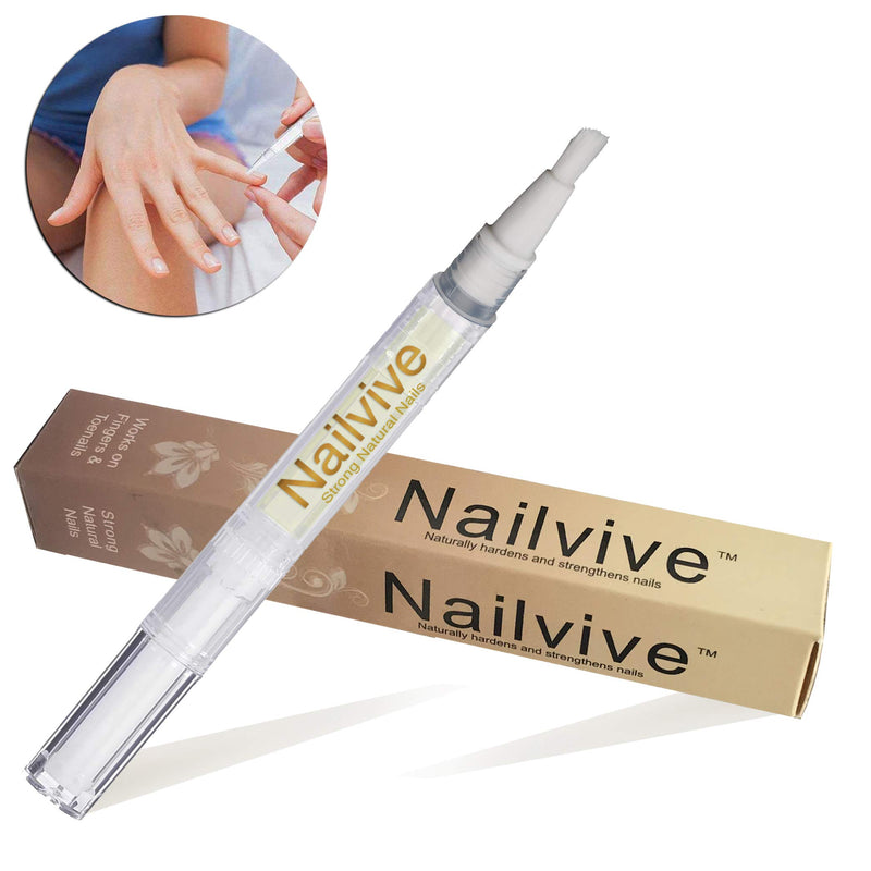 NAILVIVE Nail Serum Powerful Magic-like Silk Proteins Proven Natural Formula Strengthening Hardening nails Instantly Prevents Splits Chips Peels Cracks on Your Nails (1 PACK) 1 PACK - BeesActive Australia