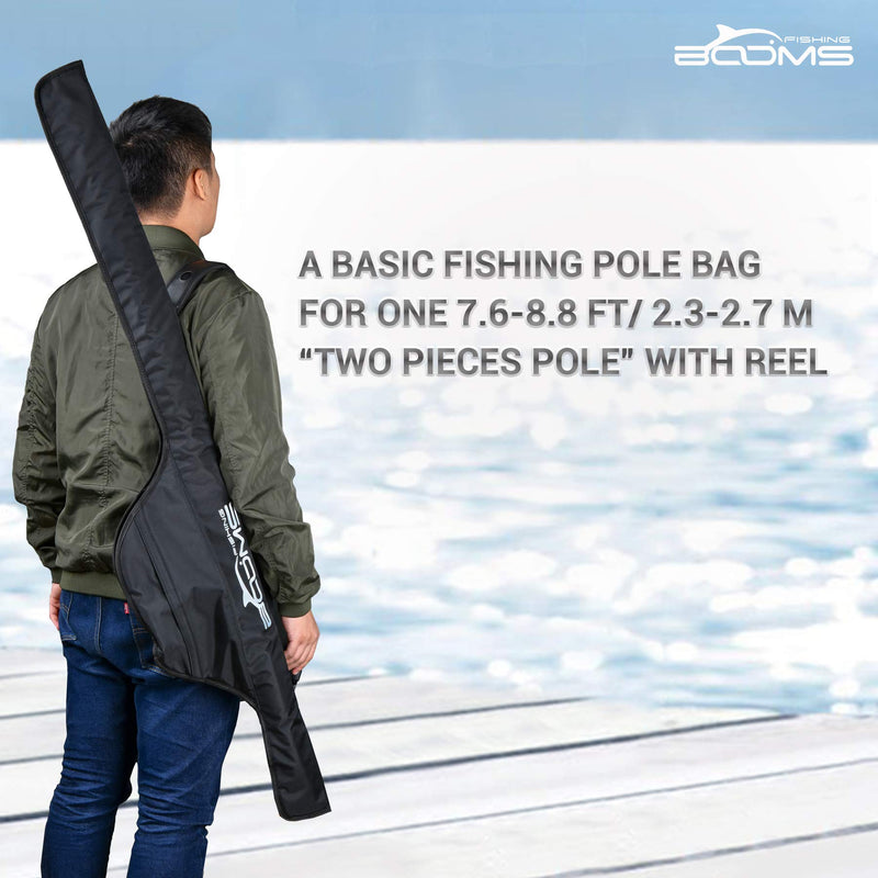 [AUSTRALIA] - Booms Fishing PB1 Fishing Pole Bag, Portable Folding Rod Case 4.6ft with Reel Cabin 