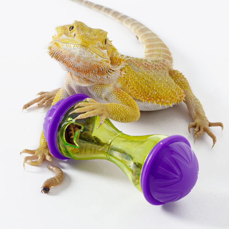 REPTIZOO 2 PCS Reptile Enrichment Toy Ball Bearded Dragon Toys Reptile Tank Decor Reptile Feed Toys for Lizard, Bearded Dragon, Gecko, Small Animals - BeesActive Australia
