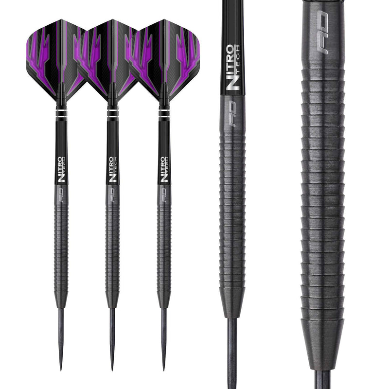 [AUSTRALIA] - Razor Edge Black 22g, 24g, 26g or 28g Tungsten Darts with Flights and Stems 26.0 Grams 