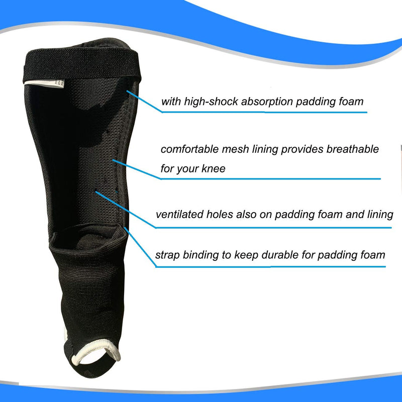 Rawxy Soccer Football Shin Guards with Super Protective Flexible Low-Profile,Great for Adult,Youth, Junior blue/black Large - BeesActive Australia