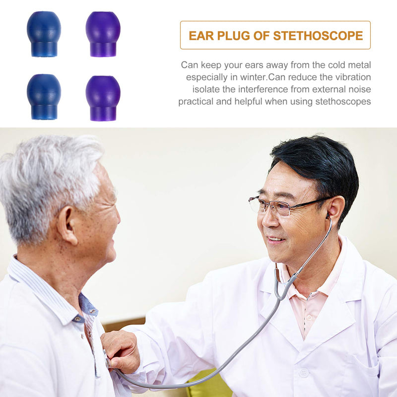 iplusmile 10 Pairs Replacement Ear Tips Stethoscope Eartips Soft Earbuds Earpieces Earplugs for Stethoscope Parts - BeesActive Australia