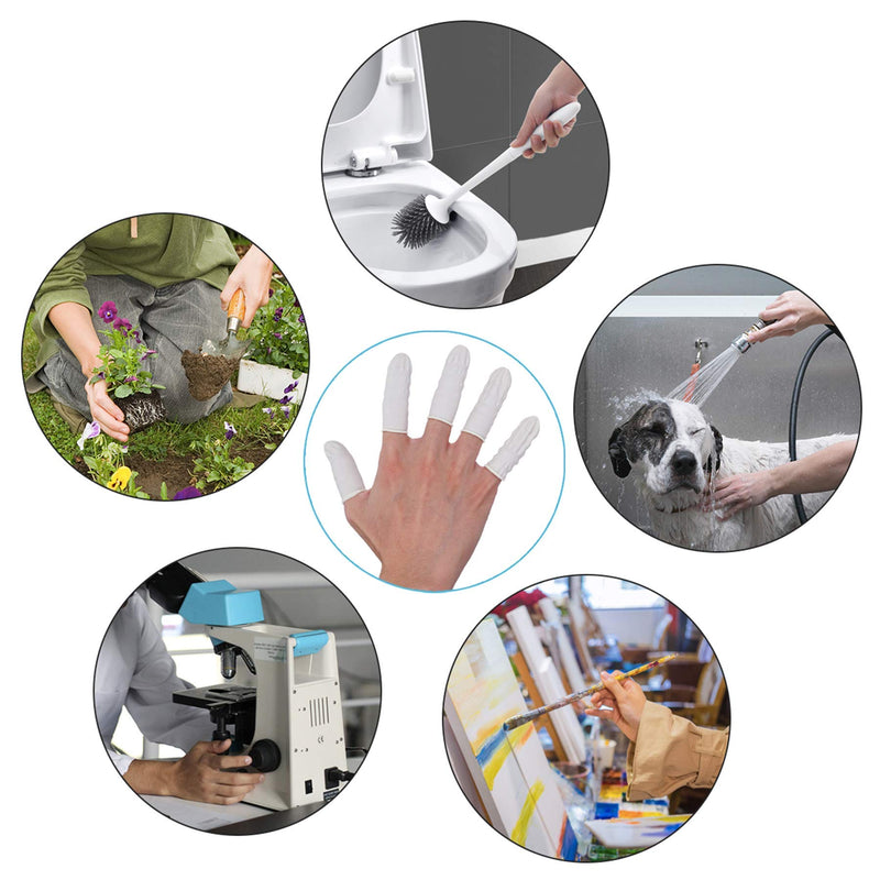 tifanso Finger Cots, Finger Covers Finger Protectors Fingertips Protector Disposable Medium Finger Gloves (Approx.210 PCS) 210 Count (Pack of 1) - BeesActive Australia