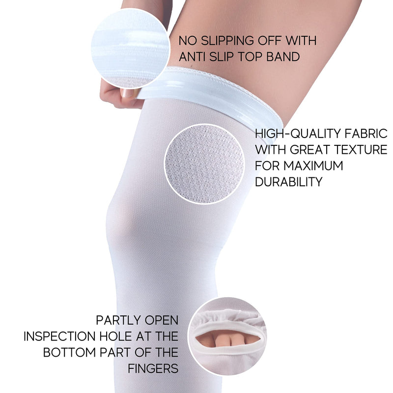 Thigh High Compression Stockings, Unisex Ted Hose Socks, 15-20 mmHg Moderate Level M - BeesActive Australia