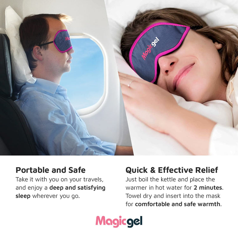 Heated Eye Mask | Soothing Gel Eye Mask for Dry Eyes Treatment, Styes, Blepharitis, Tired Eyes & More by Magic Gel - BeesActive Australia