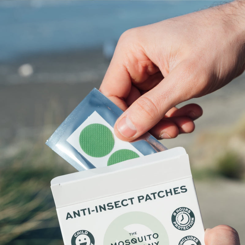 The Mosquito Company, Anti Insect Patches, Mosquito, Midge Repellent, Natural Child Safe Protection, 8 hrs Protection - BeesActive Australia