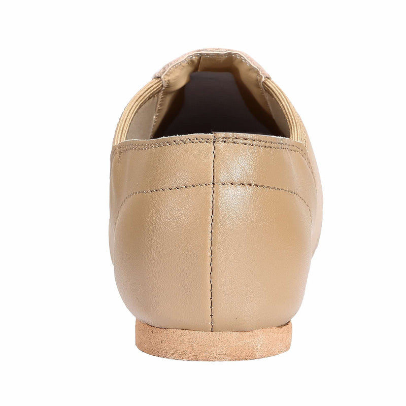 [AUSTRALIA] - Dynadans Leather Upper Slip-on Jazz Shoe (Big Kid/Little Kid/Toddler) 2 Little Kid Brown 