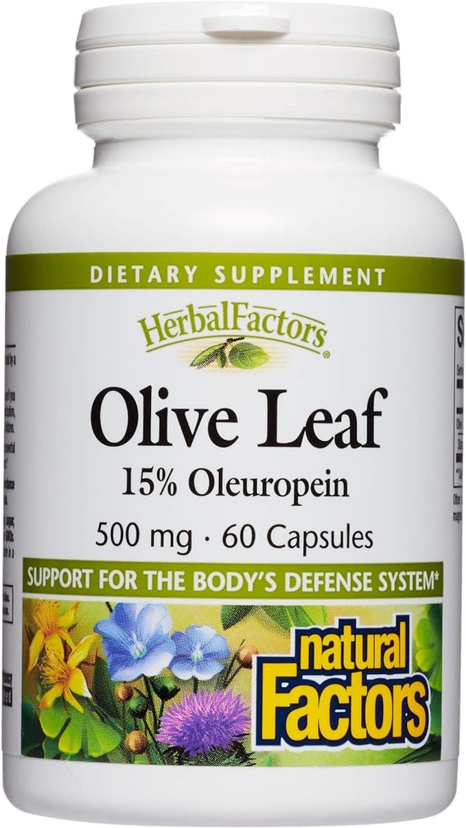 Natural Factors Olive Leaf Extract, 60 Caps 500 mg - BeesActive Australia