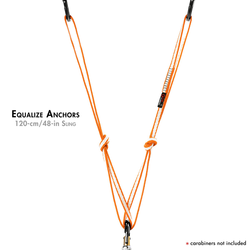 GM CLIMBING 11mm UHMWPE Sling Runner 22kN CE UIAA Certified Orange 60cm / 24inch | One Unit - BeesActive Australia