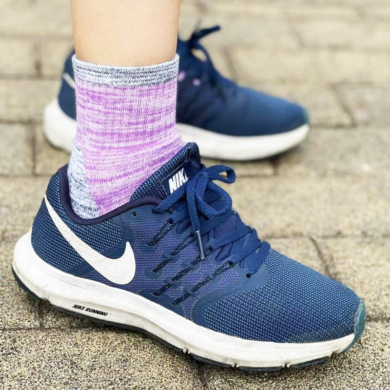 Women's Hiking Walking Socks,Multipack Outdoor Recreation Socks,Performance Wicking Cushioned Cotton Gym Athletic Crew Socks Size 6-10 (3 Pairs) - BeesActive Australia