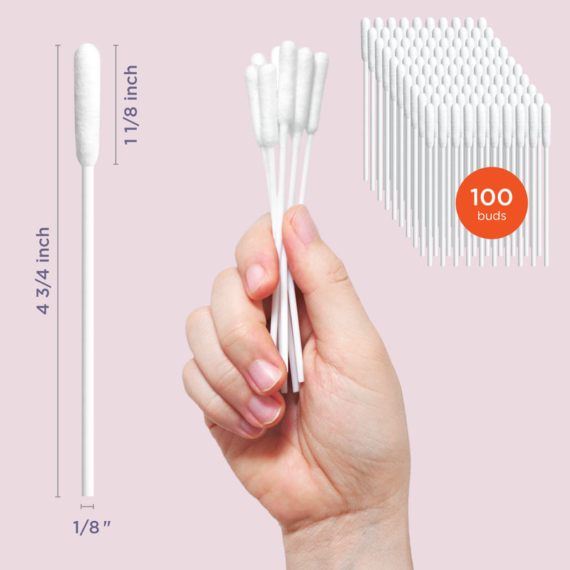 ARCA PET Cotton Swabs for Dogs Cats and Small Pets - Ear Cleaner Swabs with Long Plastic Handle - Ear Cleaning Supply for Puppies and Pets - Multipurpose Cotton Sticks for Pets Craft Makeup 100 Buds - BeesActive Australia