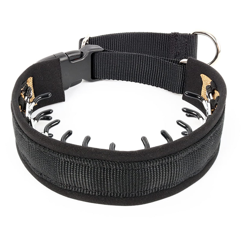 Martingale Collar for Dogs, No Pull Dog Collar for Small Medium Large Dogs, Dog Walking Collar for Pulling, Anti Pull Dog Martingale Training Collars with Buckle Large,2.5mm,25-Inch,18.5-23.5"Neck Black - BeesActive Australia