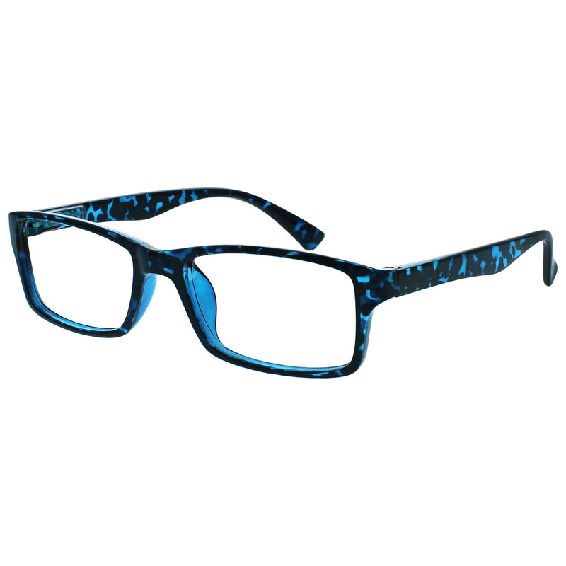 The Reading Glasses Company Blue Tortoiseshell Readers Designer Style Mens Womens R92-3 +1.00 +1.00 Magnification - BeesActive Australia
