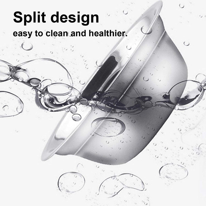 SUOXU Cat Bowls, Protect The Cervical Spine 15° Inclined Double Bowl Cat Food Bowl, Anti-Skid&Anti-Spill Cat Dog Water Bowl, Suitable for Pet Feeding Bowl for Cats and Small Dogs Double bowl set - BeesActive Australia