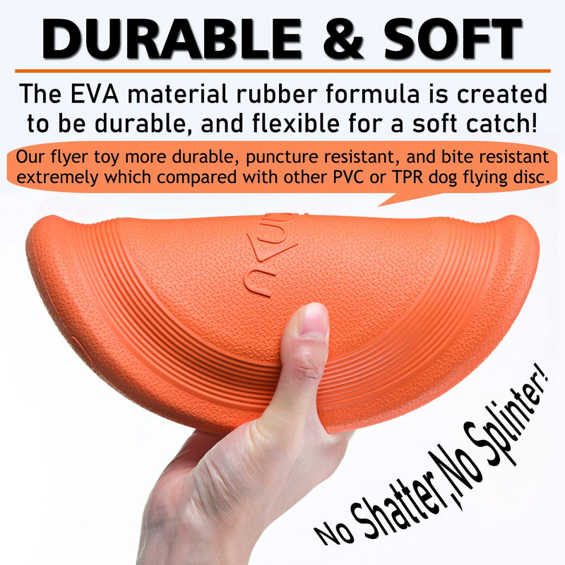 XIGOU Dog Flying Disc (2 Pack) - Durable Rubber Flying Disc Dog Toy - 9.25" Indestructible Rubber Dog Flying Disc - Puncture Resistant & Bite Resistant Extremely - for Medium Large Dogs - BeesActive Australia