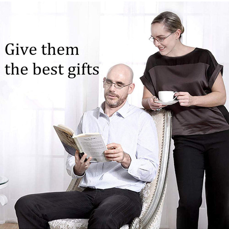 Folding Reading Glasses Portable Mini Reading Glasses,Portable Compact Folding Reading Glasses for Men and Women Black +1.0 - BeesActive Australia
