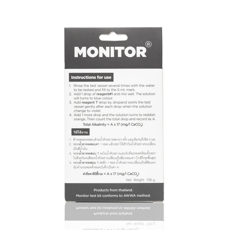 Generic Monitor Alkalinity Test KIT (120 Tests) - Monitor Aquarium & aquaculture Water Quality - BeesActive Australia