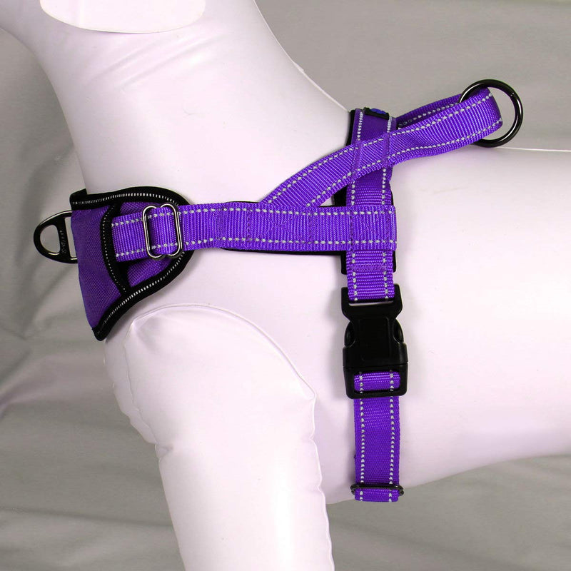 Max and Neo Passport Reflective Dog Harness - We Donate a Harness to a Dog Rescue for Every Harness Sold MEDIUM (19"-24.5" CHEST GIRTH) PURPLE - BeesActive Australia