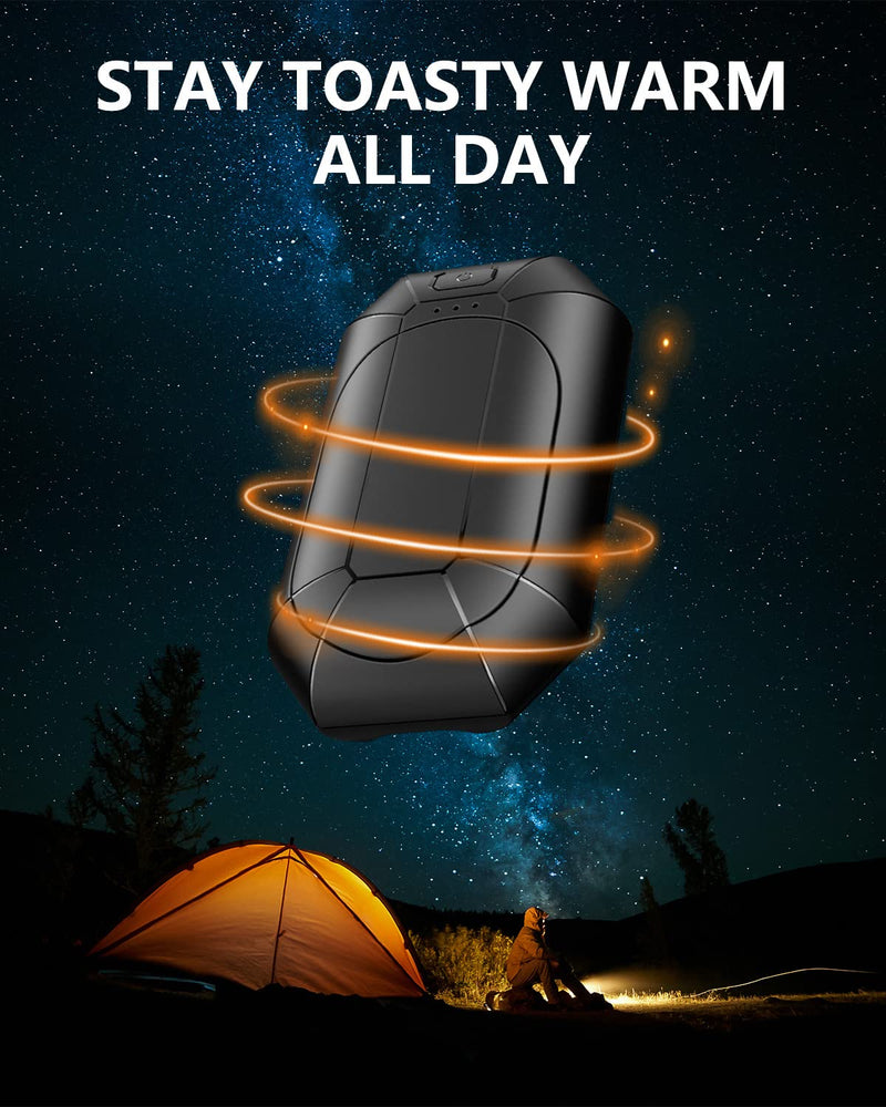 Hand Warmers Rechargeable, Dnaleao 2 Pack 4000mAh Electric Portable Pocket Heater, Heat Therapy Great for Outdoors, Hunting, Golf, Camping, Warm Gifts Black - BeesActive Australia
