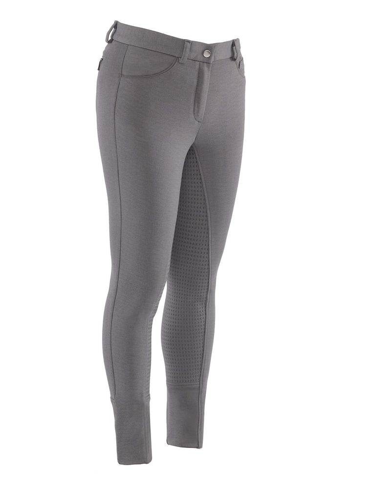 HR Farm Women's Full Seat Silicone Grip Breeches Horse Riding Jodhpurs Grey 34 - BeesActive Australia