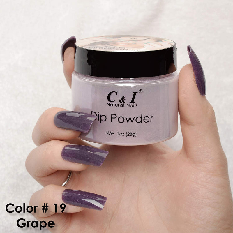 C & I Dipping Powder Color No.019 Grape Purple Color System - BeesActive Australia