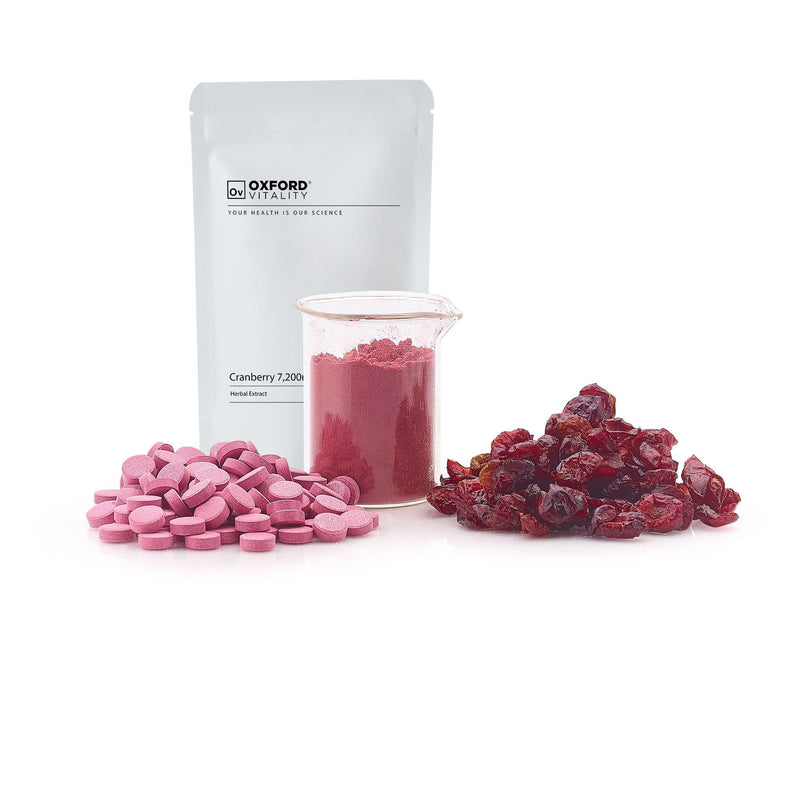 Cranberry Extract 7,200mg Tablets | High Strength Tablets for Bladder Health | Oxford Vitality 120 - BeesActive Australia