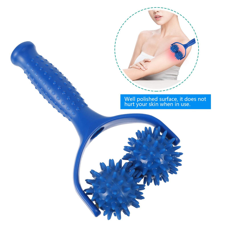 Healifty PVC Muscle Relaxer Roller Muscle Roller Stick Handheld Foam Roller Massager for Back Neck Arm Leg (Blue) - BeesActive Australia
