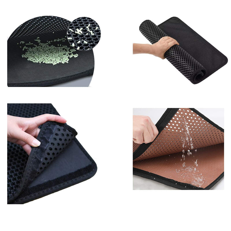Tiasri Durable cat Litter Collection pad, Waterproof and Urine-Proof Material, Double-Layer screening is Easy to Clean, decentralized Control and Easy to Clean 40cm*60cm - BeesActive Australia