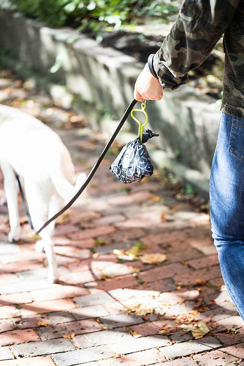 The dooloop Hands Free Dog Poop Holder - Carry Pet Waste Bag with Attachable Leash Accessory for Dog Walking. Now Made with Recycled/Recyclable Plastic. Made in Maine, USA 1 Count (Pack of 1) Gray - BeesActive Australia