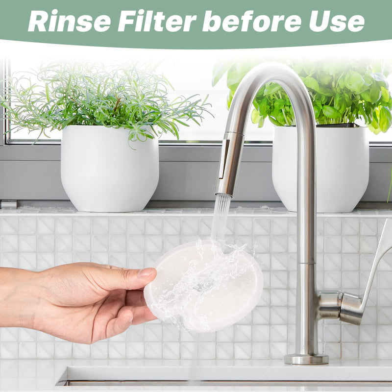 Cat Water Fountain Filters for 84oz/2.5L Stainless Steel Pet Fountain and 67oz/2.0L Plastic Cat Drinking Fountain, Pet Replacement Filters Set 8 Filters - BeesActive Australia
