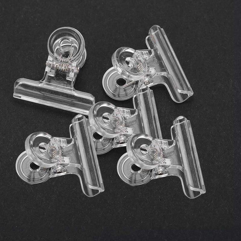 Nail Extension Clips, 5PCS Plastic Curve C Nail Curvature Pinching Clips Multi-functional Nail Art Accessories Tools(Transparent) Transparent - BeesActive Australia