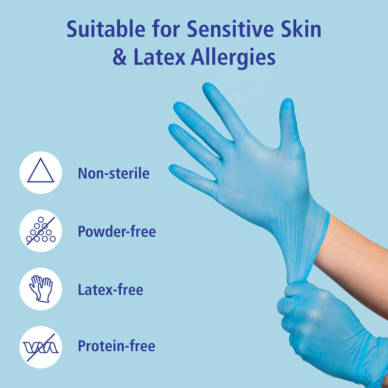 Meditrade 1283L | NextGen, Nitrile Examination Gloves, Large, N/S, P/F, Blue, x100 - BeesActive Australia