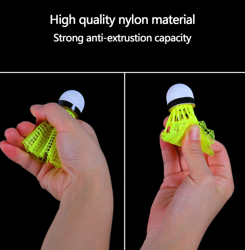 KEVENZ 12-Pack Advanced Nylon Feather Shuttlecocks,77 Grains-High Speed Badminton Balls (Yellow,Nylon) - BeesActive Australia