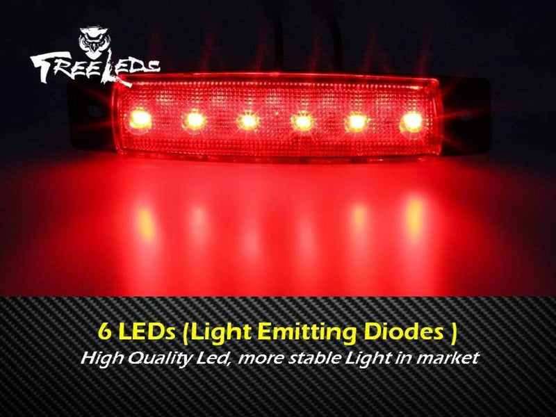 [AUSTRALIA] - Tree Leds Interior Boat Light Marine Strip Utility LED Deck Lights for Boats 12 Volts (Pack of 2) Red 